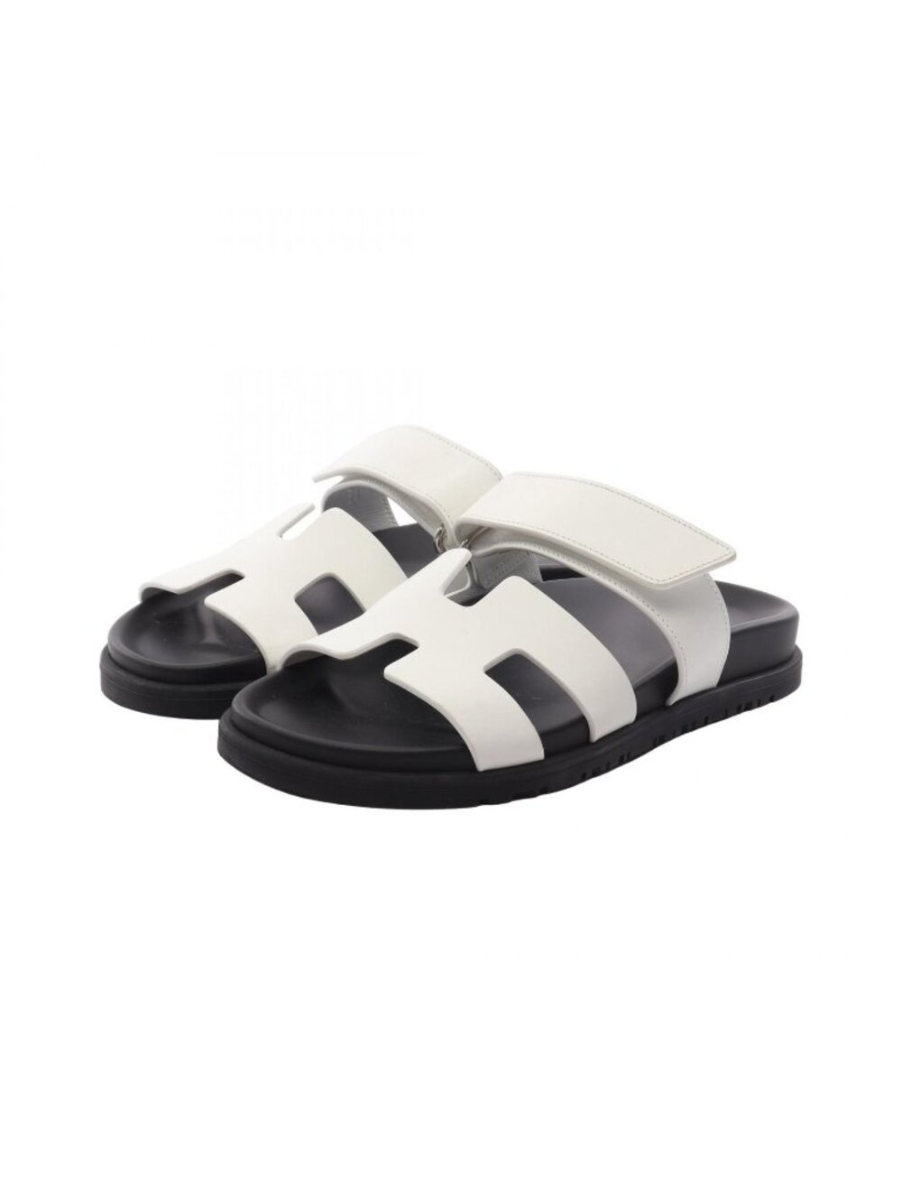 Hermes Sandals Chypre White Leather